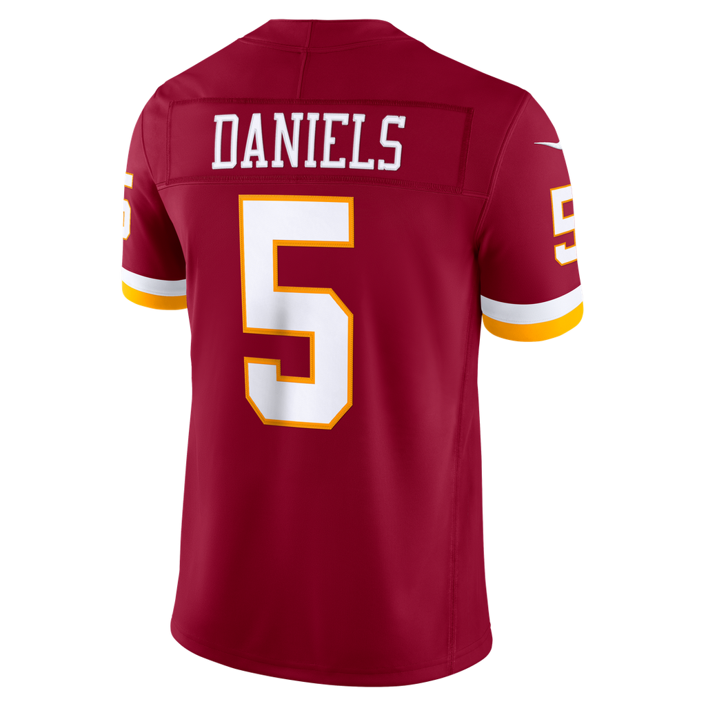Jayden Daniels Washington Commanders Team Vapor F.U.S.E. Stitched Limited Jersey - Burgundy