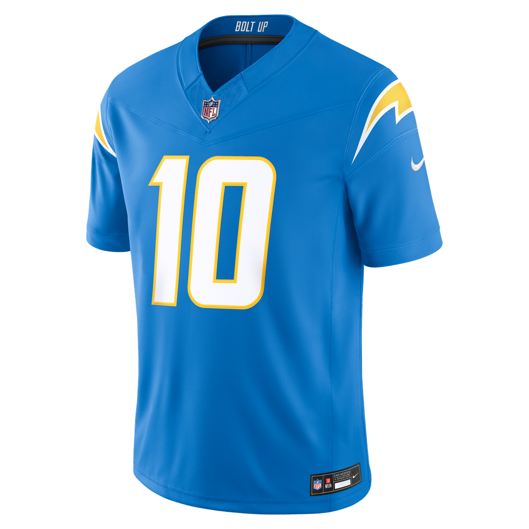 Justin Herbert Los Angeles Chargers Team Vapor F.U.S.E. Stitched Limited Jersey - Powder Blue