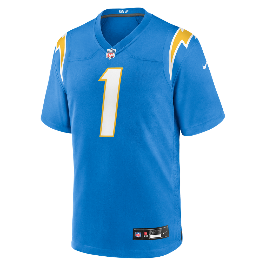 Quentin Johnston Los Angeles Chargers Game Player Jersey - Powder Blue