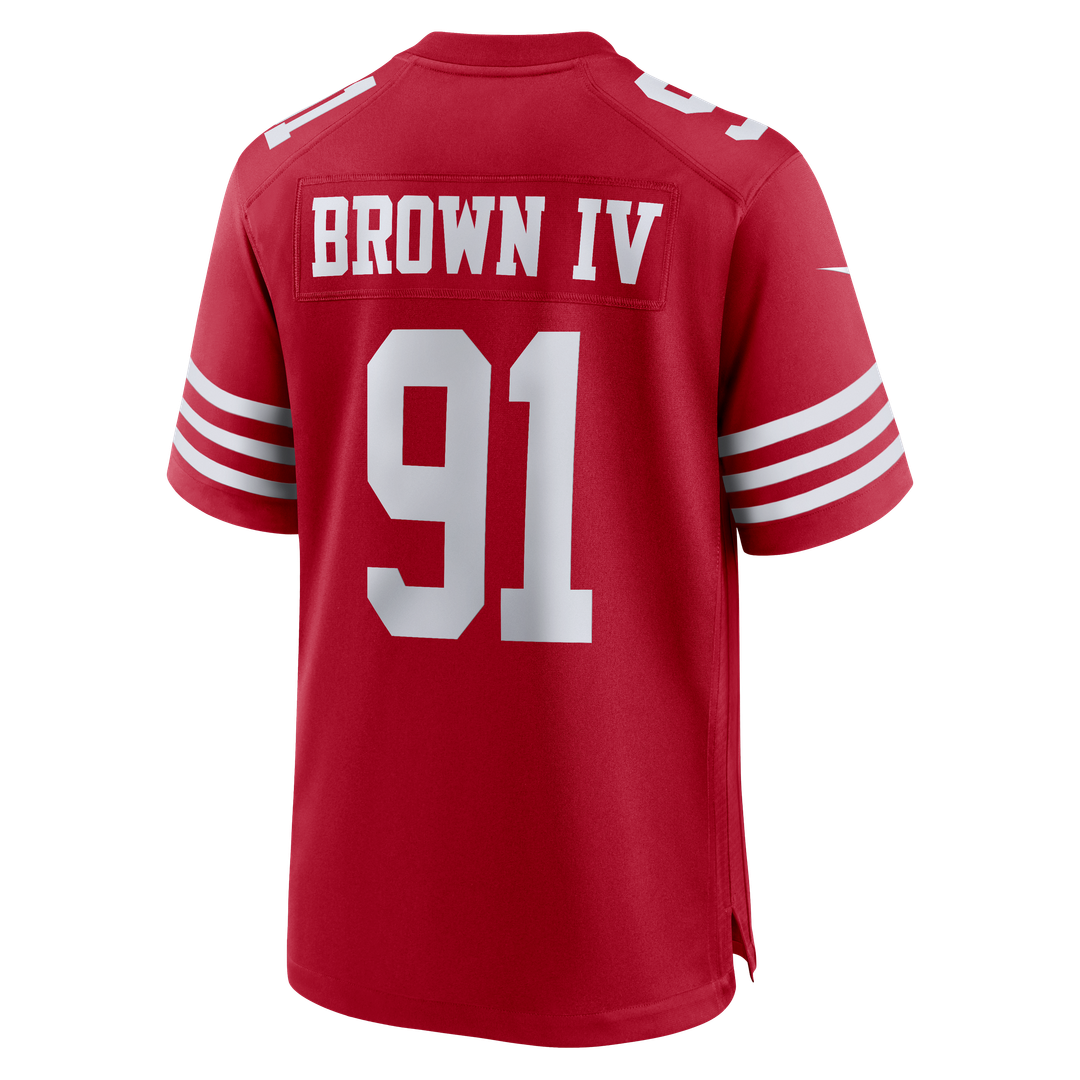 Earnest Brown IV San Francisco 49ers Team Game Jersey - Scarlet