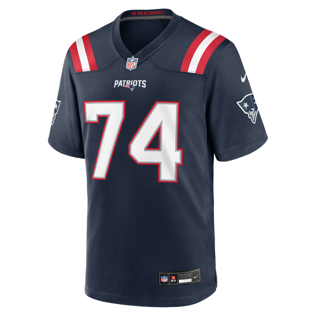 Caleb Lomu New England Patriots Team Game Jersey - Navy