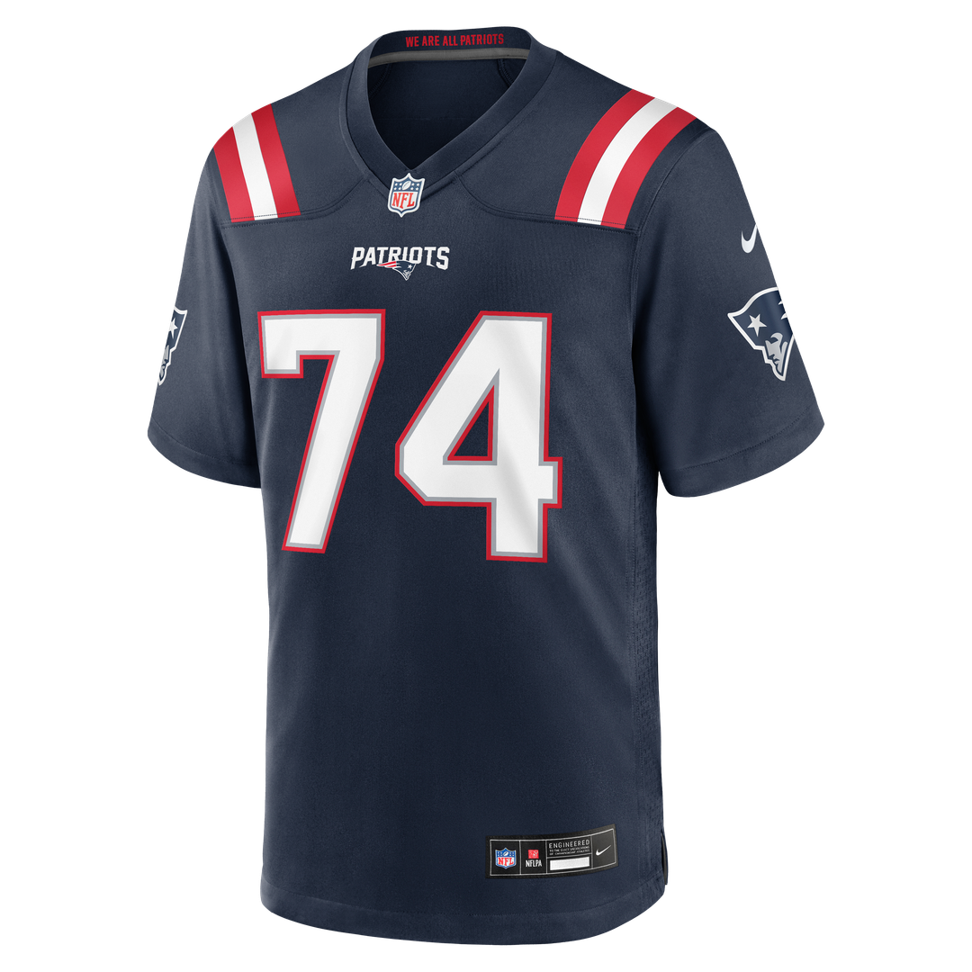 Caleb Lomu New England Patriots Team Game Jersey - Navy
