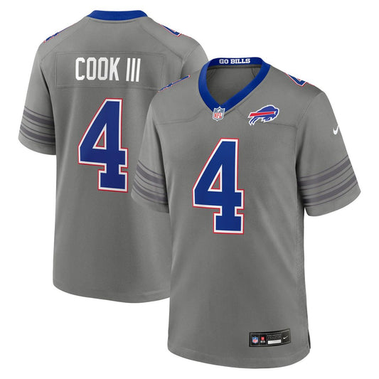 James Cook III Buffalo Bills Nickel City Game Jersey - Gray