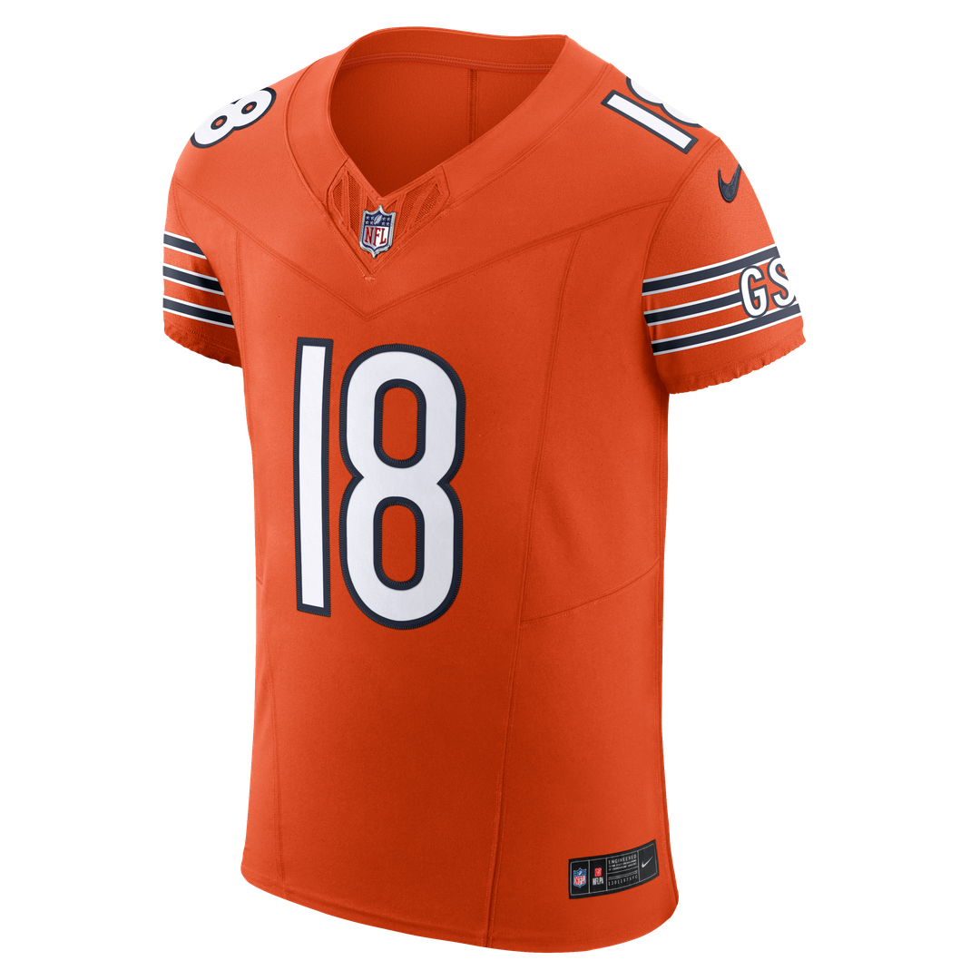 Caleb Williams Chicago Bears Alternate Vapor F.U.S.E. Elite Jersey - Orange