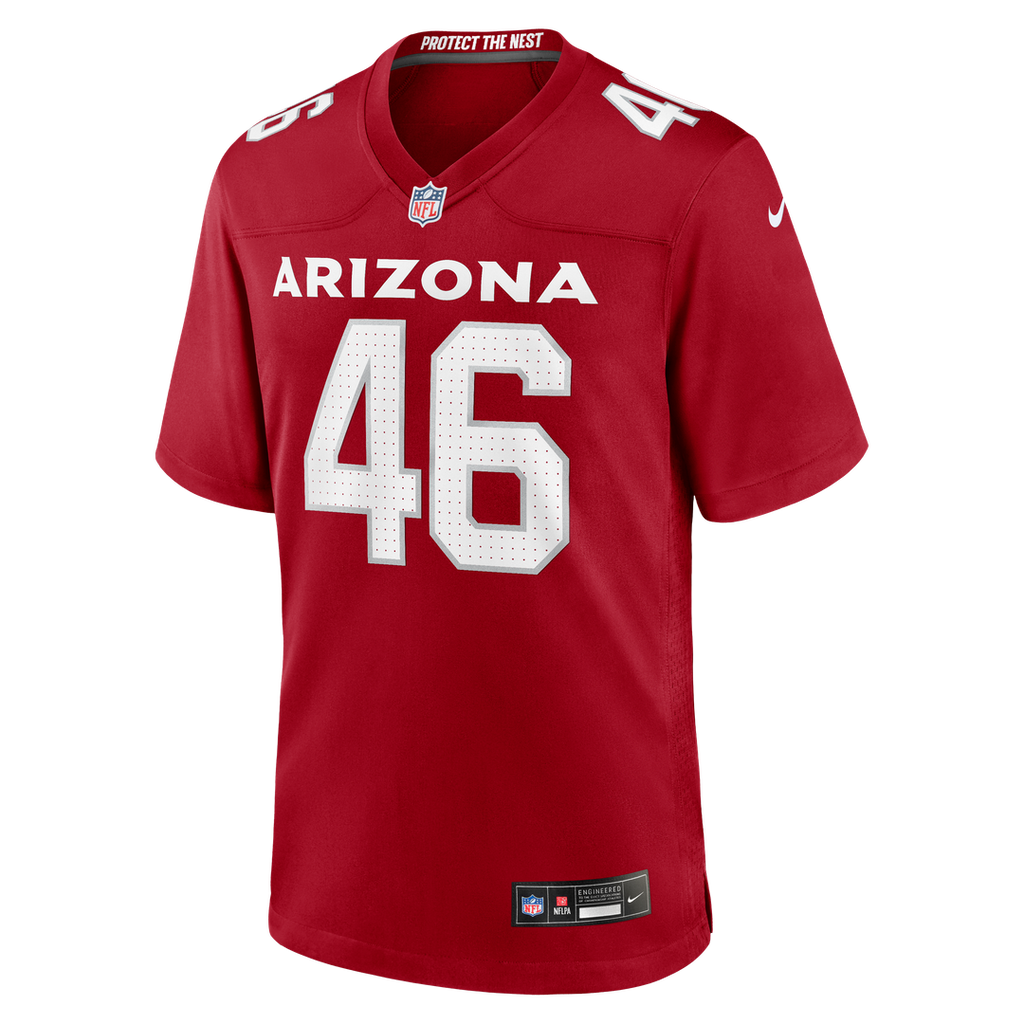 Aaron Brewer Arizona Cardinals Team Game Jersey - Cardinal