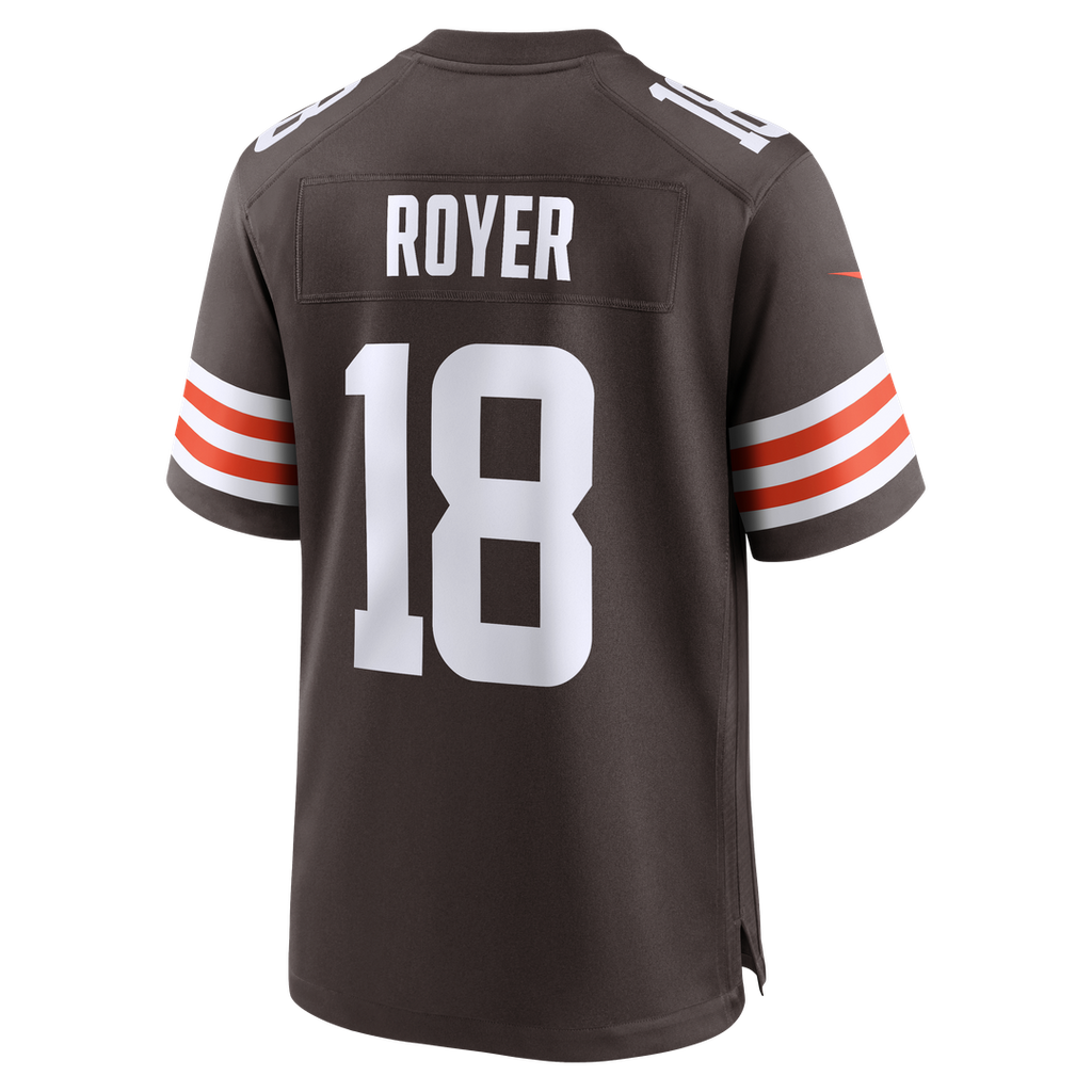 Joe Royer Cleveland Browns Game Jersey - Brown