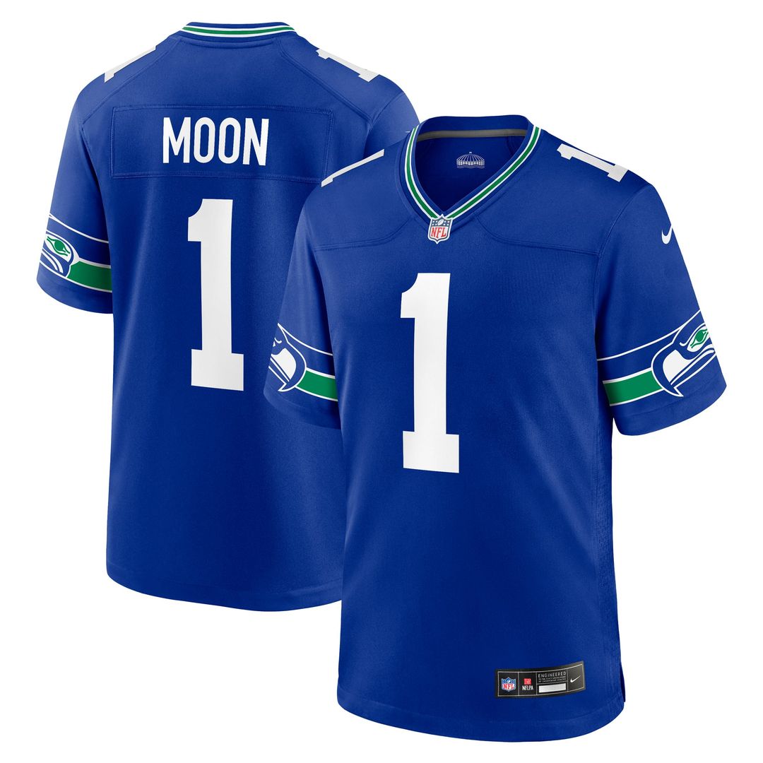Warren Moon Seattle Seahawks Retired Player Alternate Game Jersey - Royal