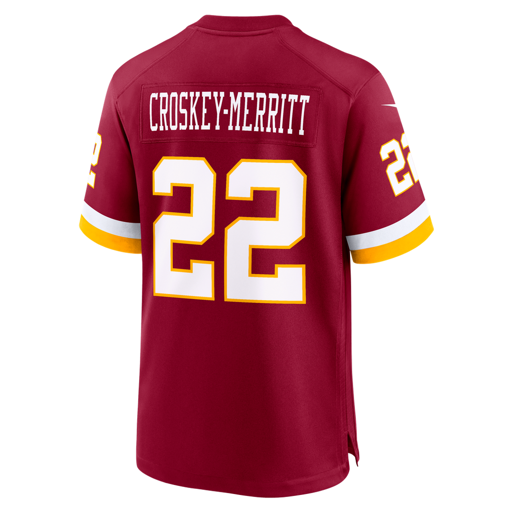 Jacory Croskey - Merritt Washington Commanders Game Jersey - Burgundy