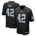 Ronnie Lott Las Vegas Raiders Game Retired Player Jersey - Black