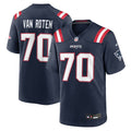 Greg Van Roten New England Patriots Team Game Jersey - Navy
