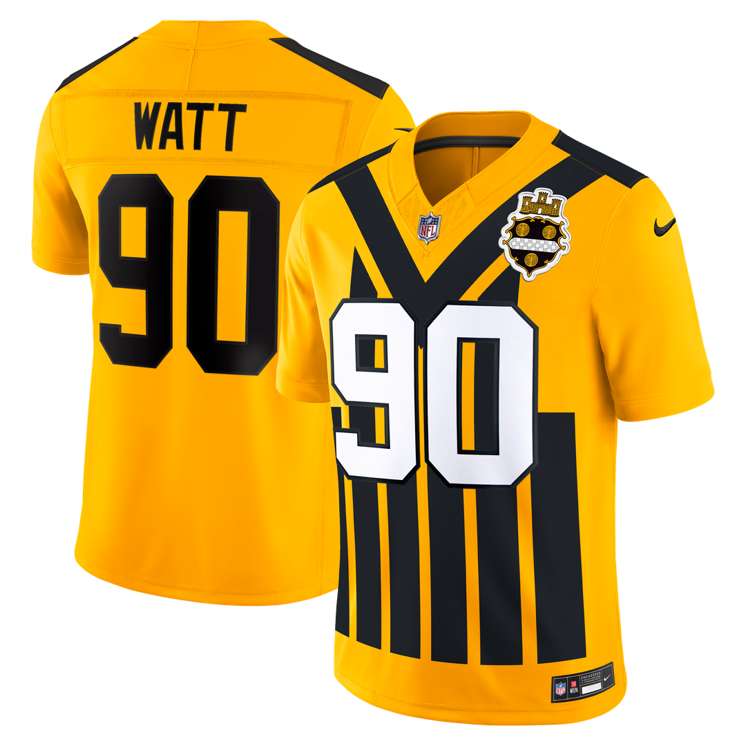 T.J. Watt Pittsburgh Steelers Team Vapor F.U.S.E. Stitched Limited Jersey - Black