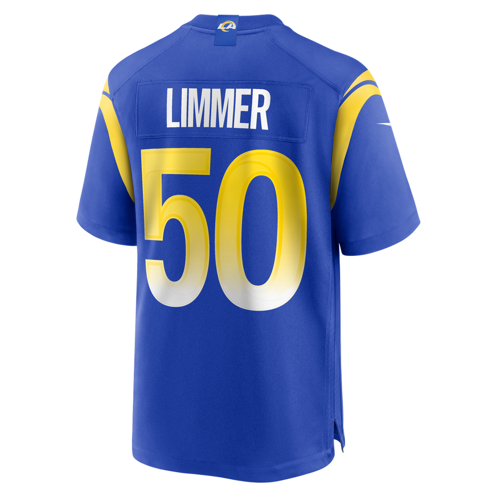 Beaux Limmer Los Angeles Rams Team Game Jersey - Royal