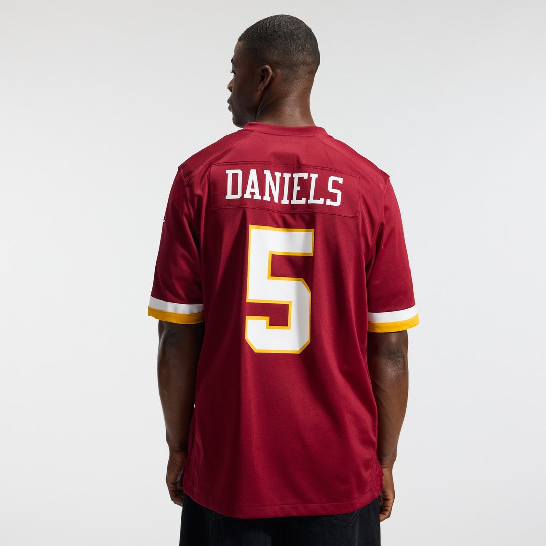Hail Raiser Jayden Daniels Washington Commanders Alternate Game Jersey - Black