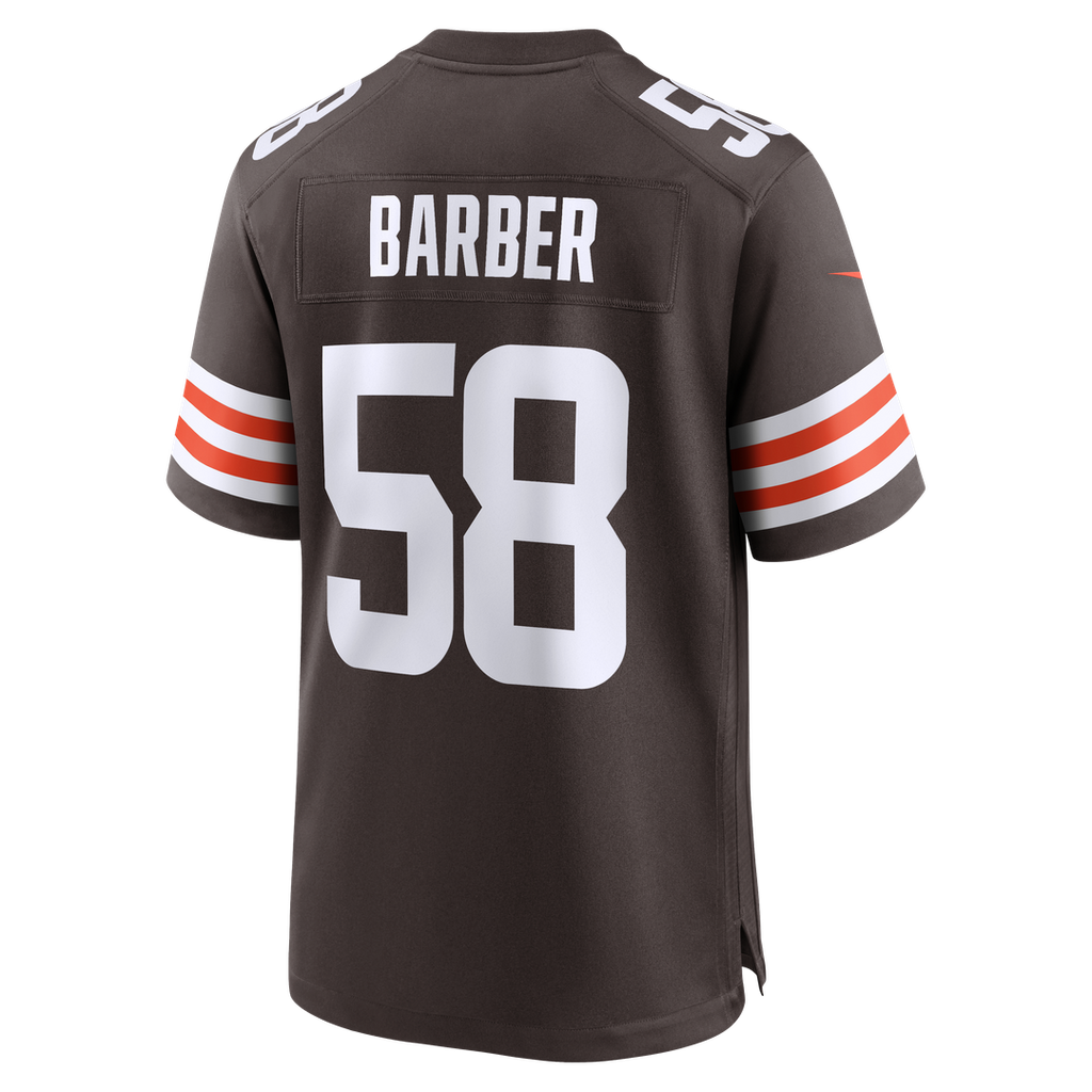 Austin Barber Cleveland Browns Team Game Jersey - Brown