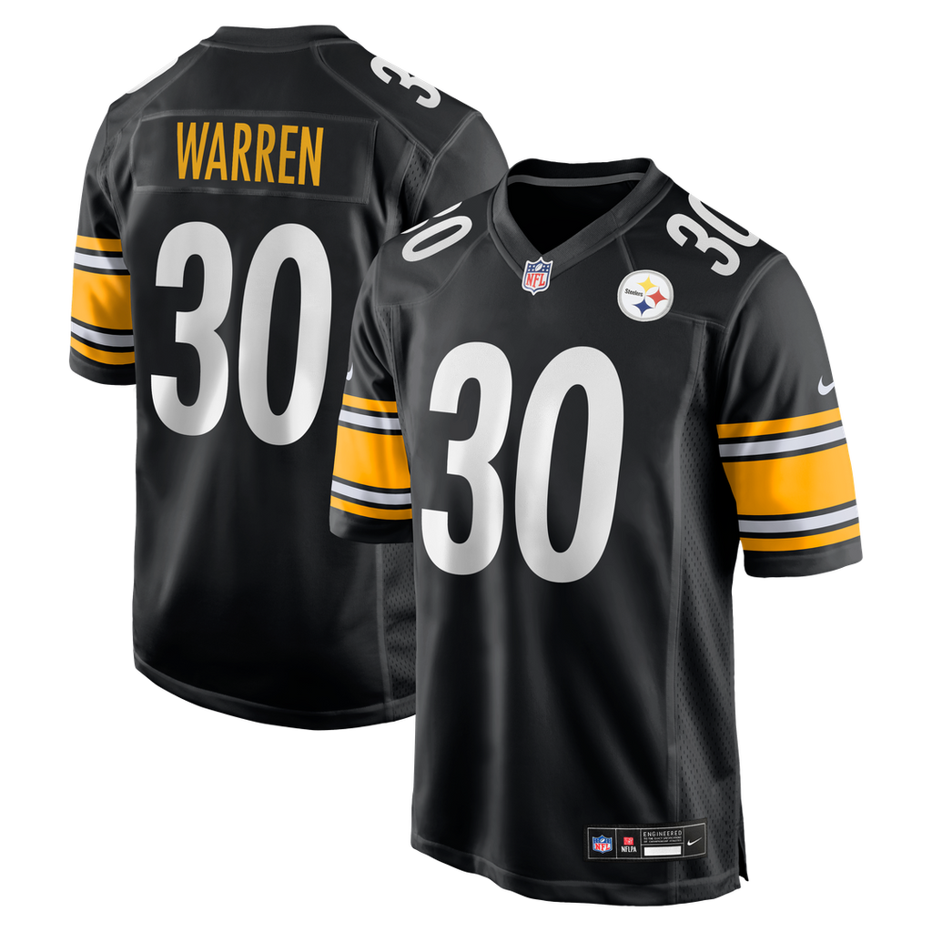 Jaylen Warren Pittsburgh Steelers Game Player Jersey - Black