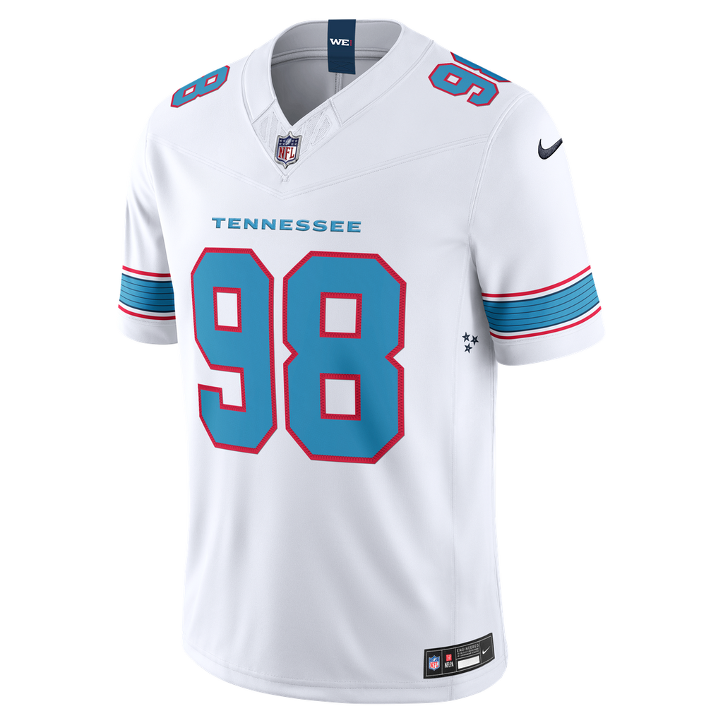 Jeffery Simmons Tennessee Titans Team Vapor F.U.S.E. Stitched Limited Jersey - Light Blue