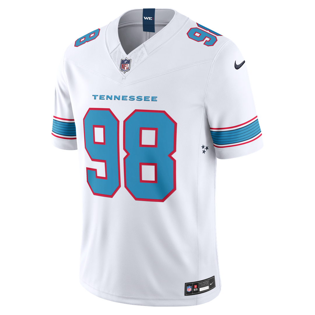 Jeffery Simmons Tennessee Titans Team Vapor F.U.S.E. Stitched Limited Jersey - Light Blue