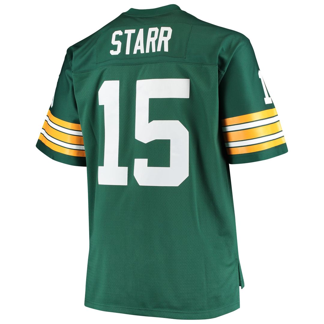 Bart Starr Green Bay Packers Big & Tall 1968 Retired Player Replica Jersey - Green