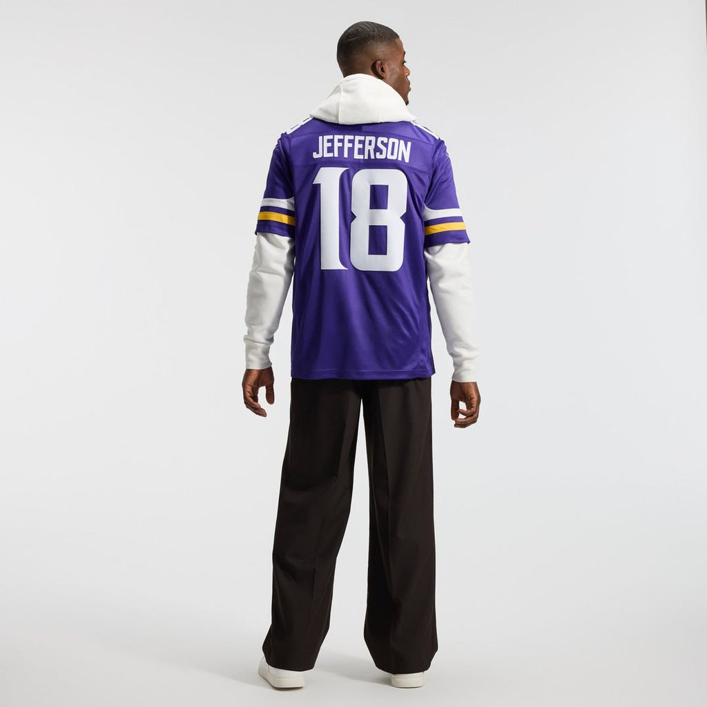Justin Jefferson Minnesota Vikings Team Vapor F.U.S.E. Stitched Limited Jersey - Purple