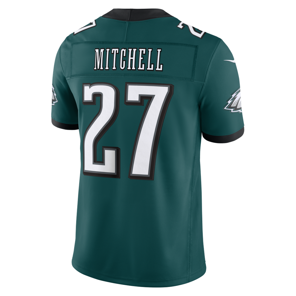 Quinyon Mitchell Philadelphia Eagles Team Vapor F.U.S.E. Stitched Limited Jersey - Midnight Green