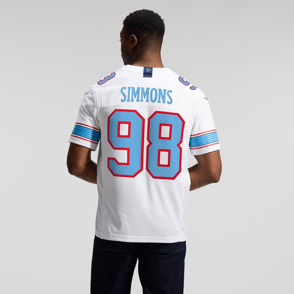 Jeffery Simmons Tennessee Titans Team Vapor F.U.S.E. Stitched Limited Jersey - Light Blue