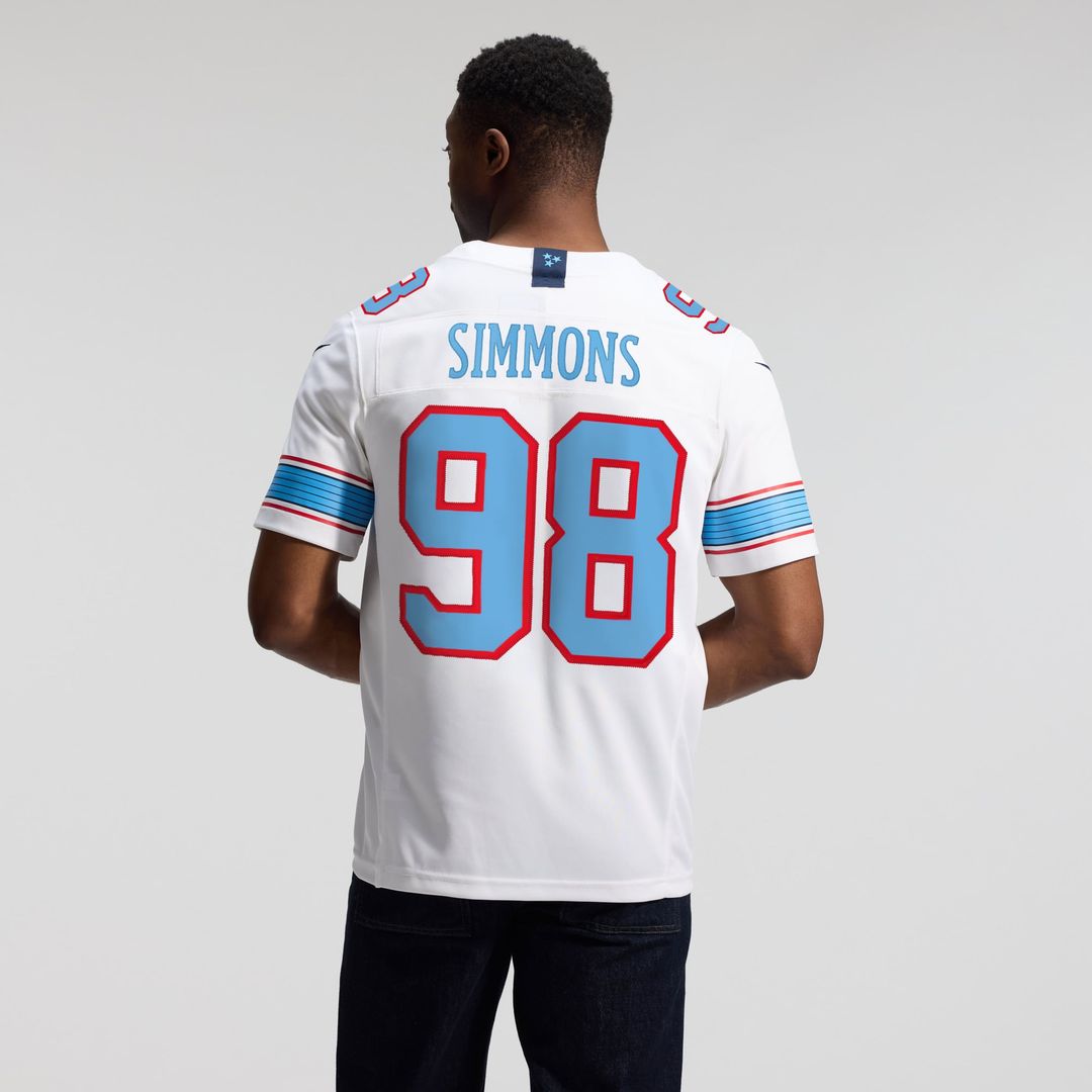 Jeffery Simmons Tennessee Titans Team Vapor F.U.S.E. Stitched Limited Jersey - Light Blue