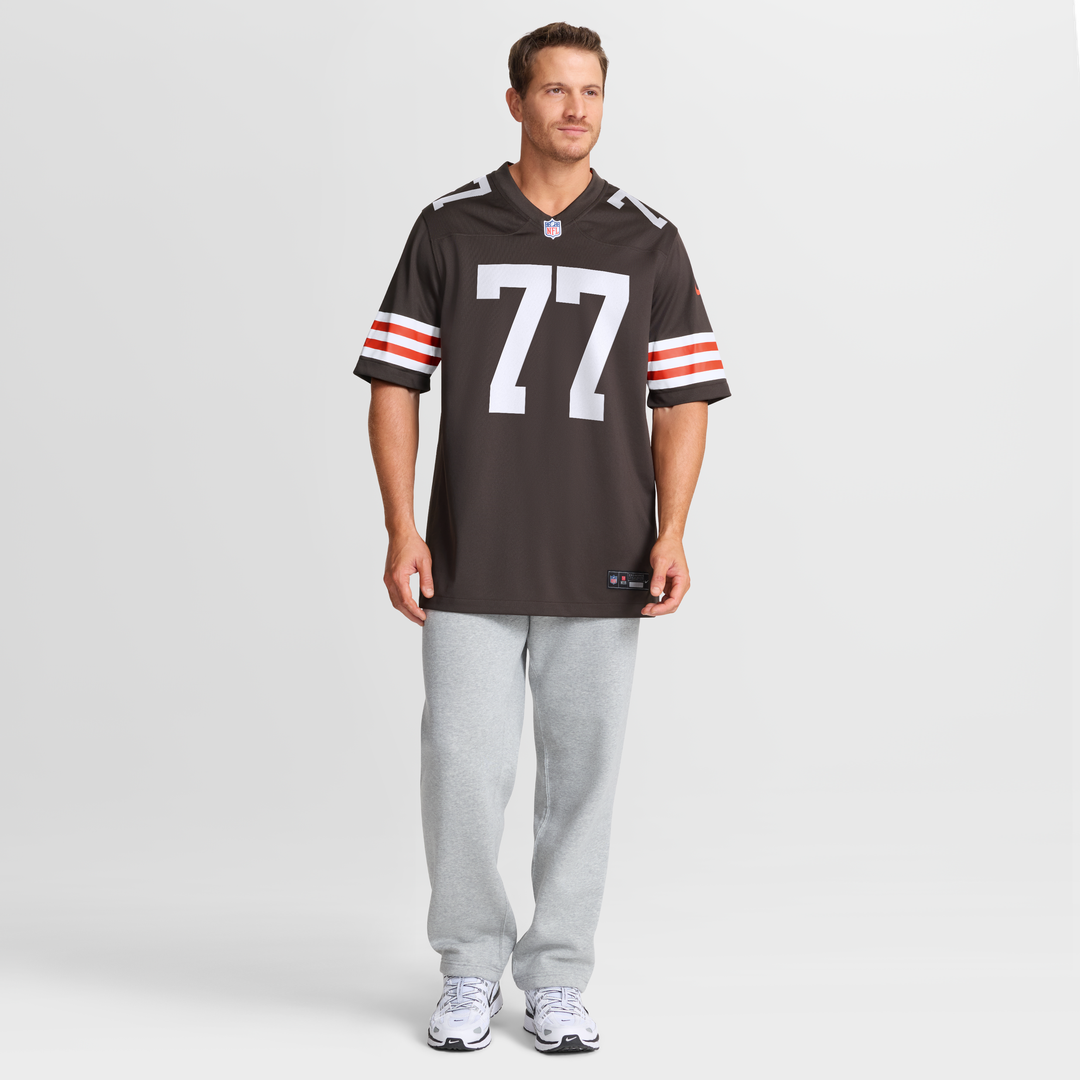 Zion Johnson Cleveland Browns Team Game Jersey - Brown