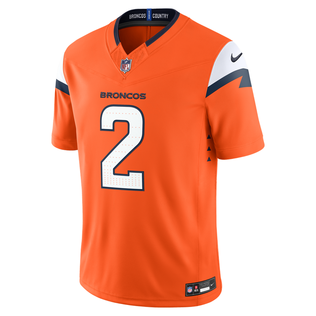 Patrick Surtain II Denver Broncos Team Vapor F.U.S.E. Stitched Limited Jersey - Orange