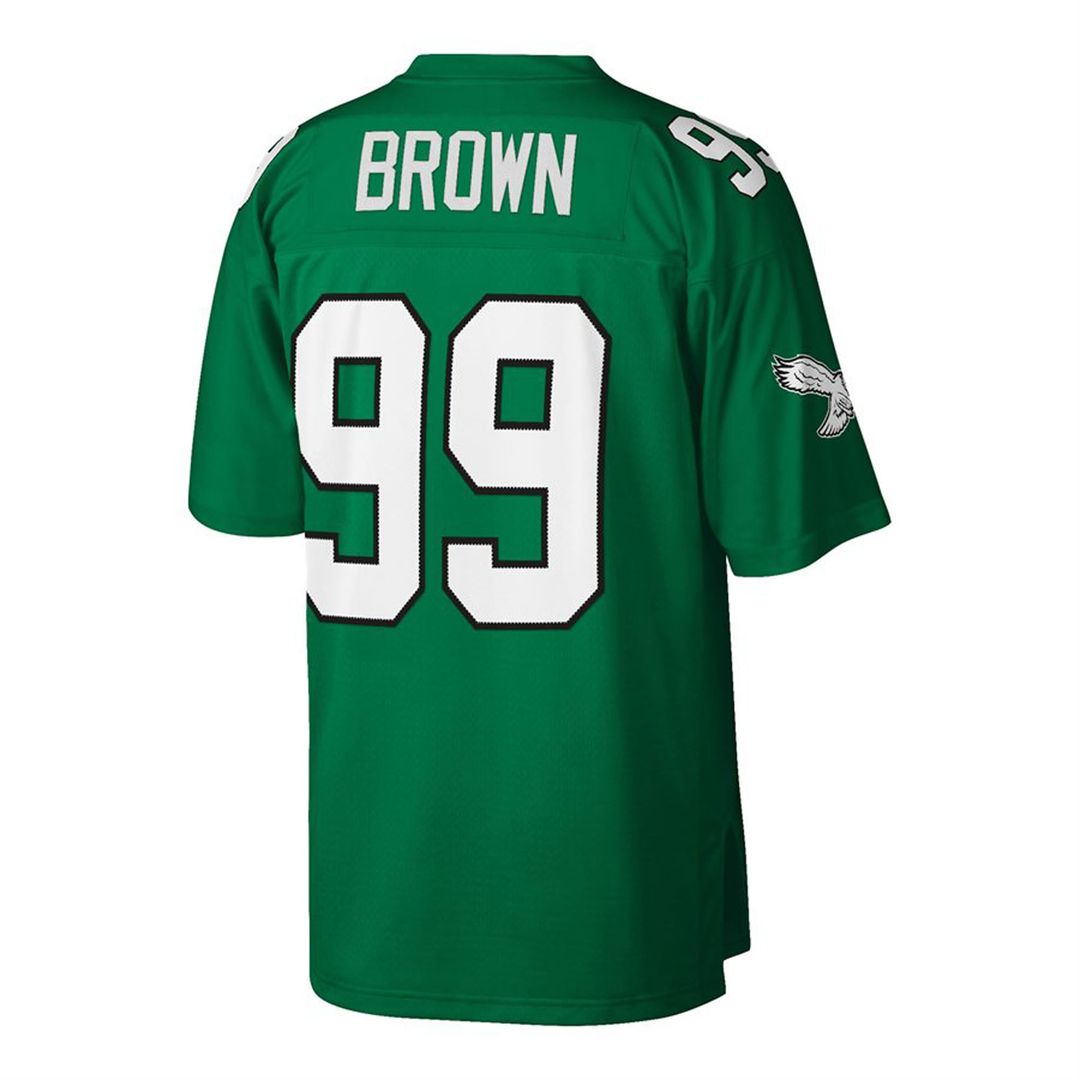 Jerome Brown Philadelphia Eagles Big & Tall 1990 Retired Player Replica Jersey - Kelly Green