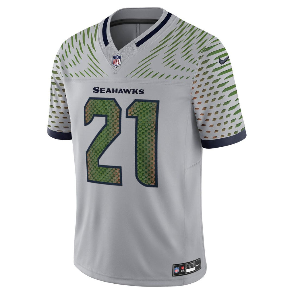 Devon Witherspoon Seattle Seahawks Rivalries Collection Stitched Limited Jersey - Gray