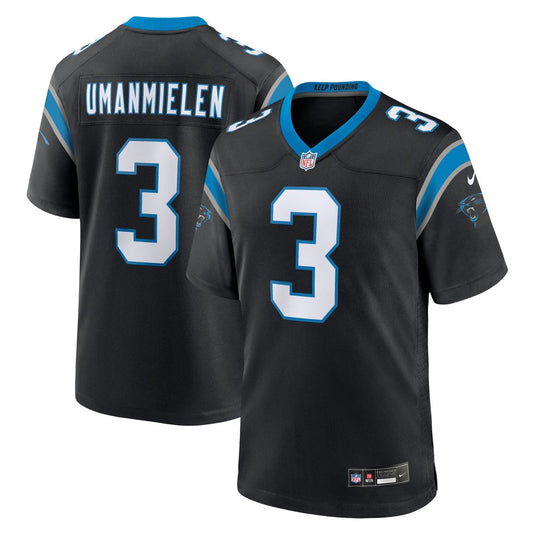 Princely Umanmielen Carolina Panthers Team Game Jersey - Black