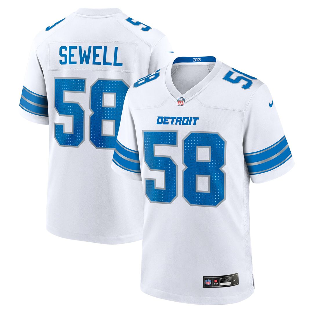 Penei Sewell Detroit Lions 2nd Alternate Game Jersey - Black