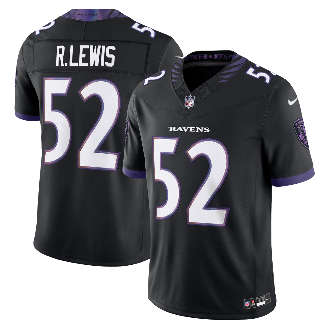 Ray Lewis Baltimore Ravens Alternate Vapor F.U.S.E. Stitched Retired Player Limited Jersey - Black