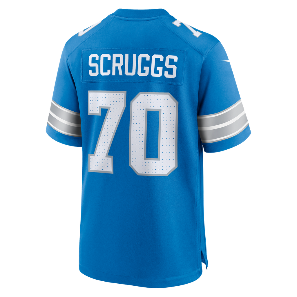 Juice Scruggs Detroit Lions Team Game Jersey - Blue