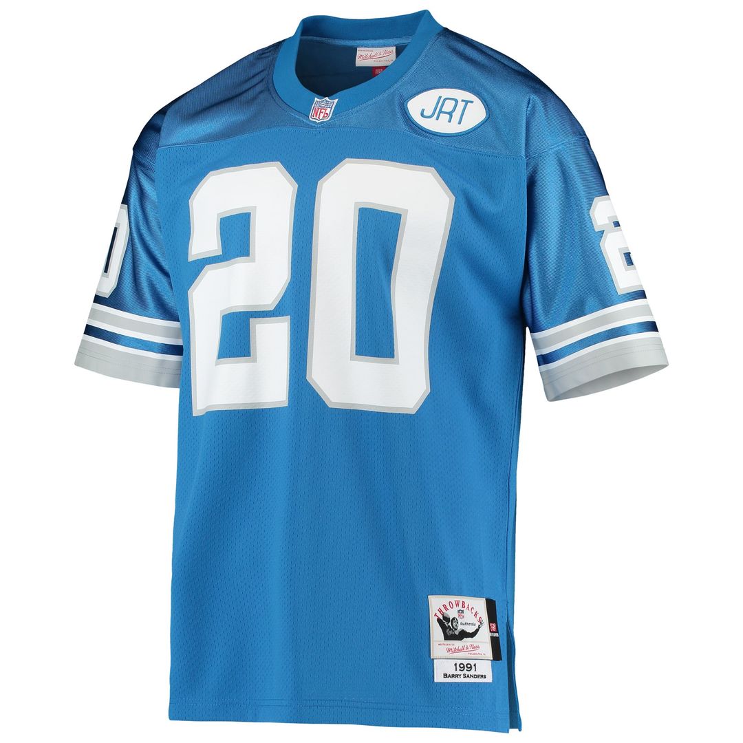 Barry Sanders Detroit Lions 1991 Authentic Throwback Retired Player Jersey - Blue