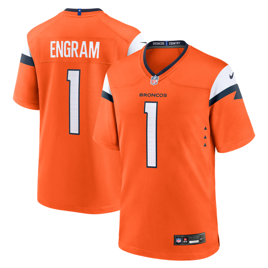 Evan Engram Denver Broncos Team Game Jersey - Orange