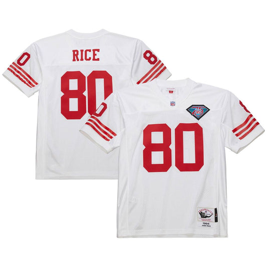 Jerry Rice San Francisco 49ers 1994 Authentic Throwback Retired Player Jersey - White