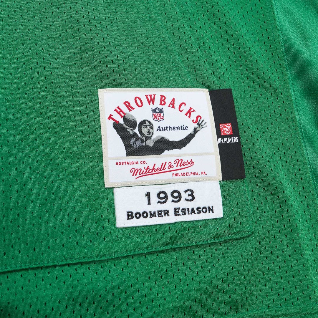 Boomer Esiason New York Jets 1993 Authentic Throwback Retired Player Pocket Jersey - Kelly Green