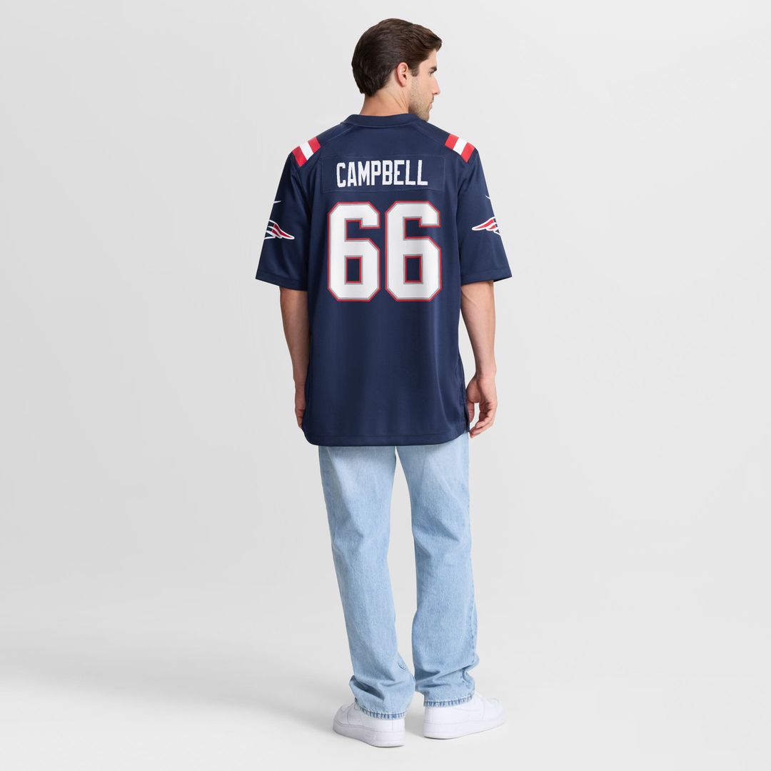 Will Campbell New England Patriots Team Game Jersey - Navy