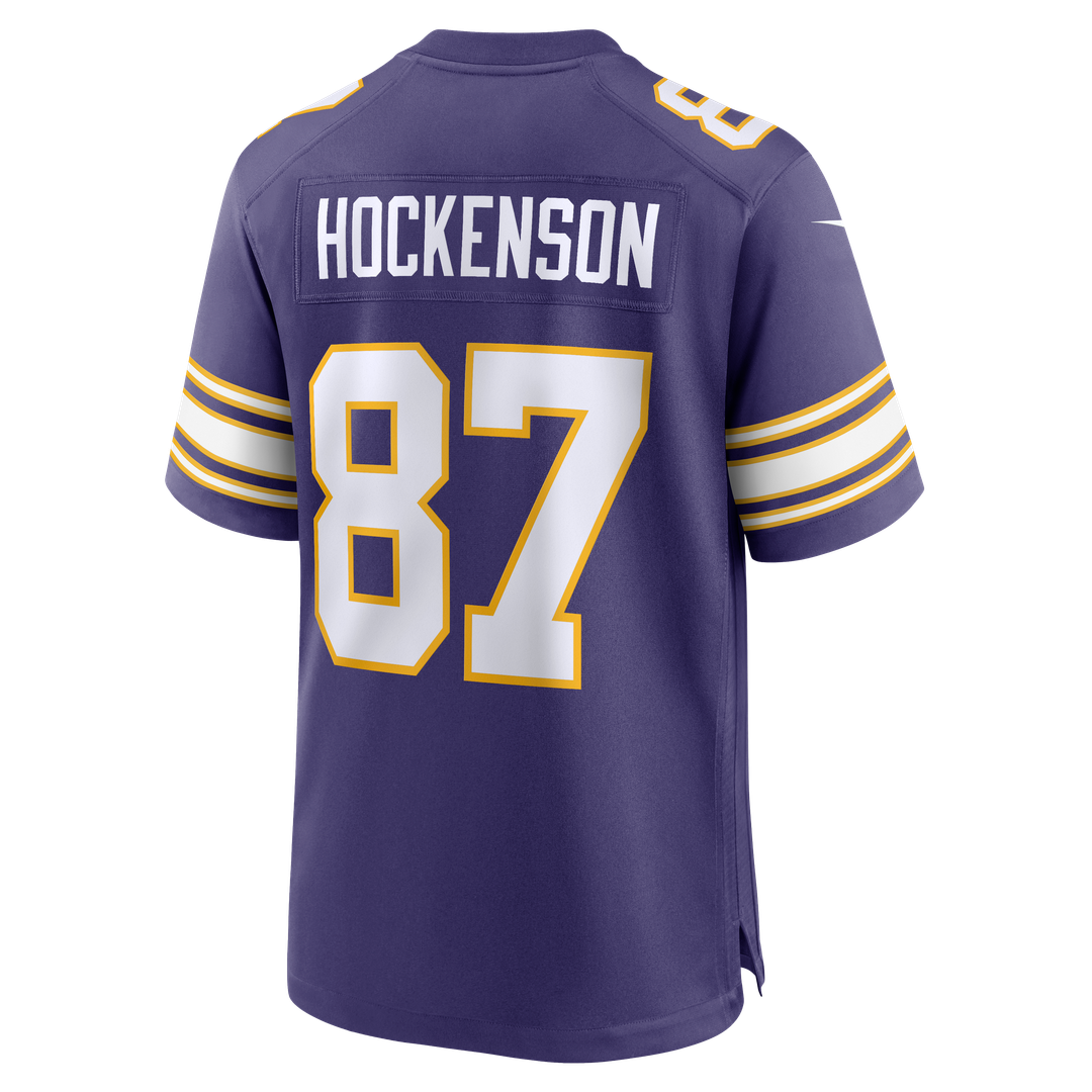 T.J. Hockenson Minnesota Vikings Classic Player Game Jersey - Purple