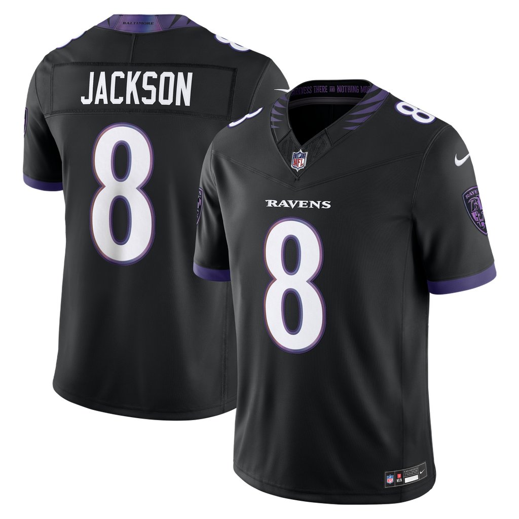 Lamar Jackson Baltimore Ravens Alternate Alternate Vapor F.U.S.E. Stitched Limited Jersey - Black