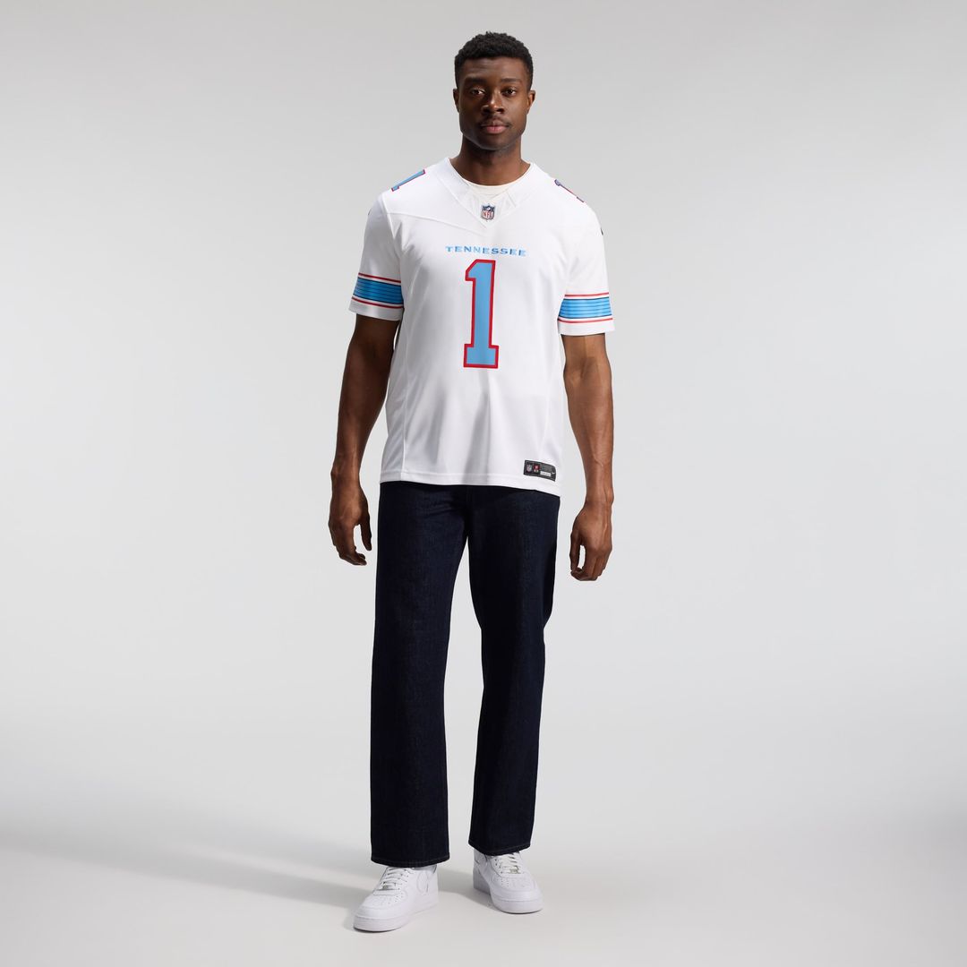 Cameron Ward Tennessee Titans Team Vapor F.U.S.E. Stitched Limited Jersey - Light Blue