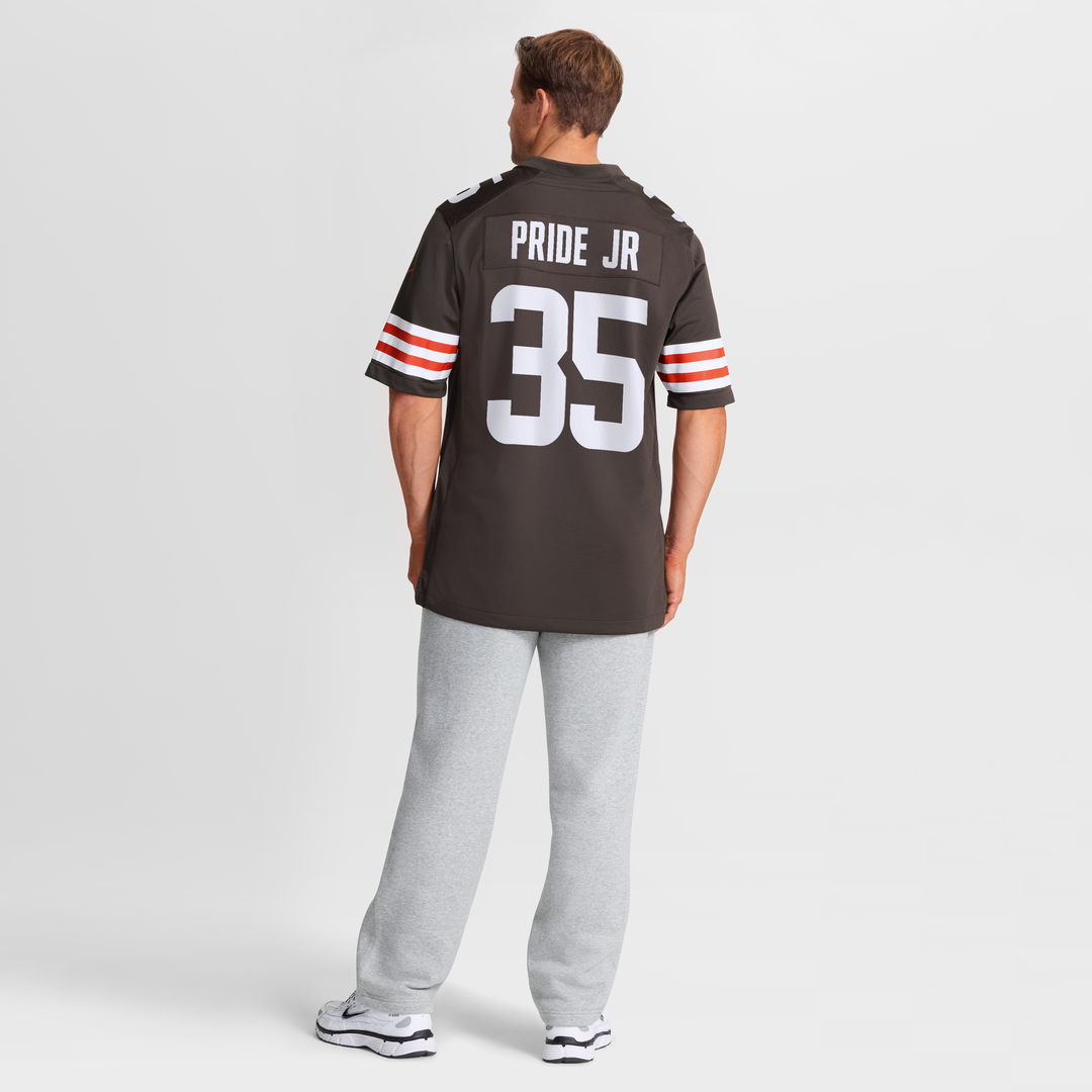 Toriano Pride Jr. Cleveland Browns Team Game Jersey - Brown