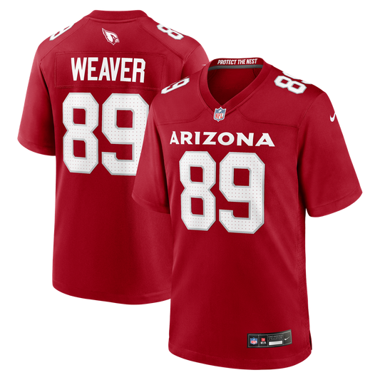 Xavier Weaver Arizona Cardinals Team Game Jersey - Cardinal