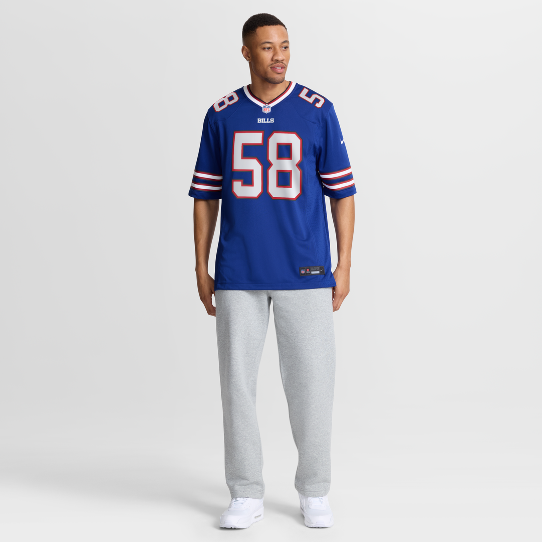 Matt Milano Buffalo Bills Game Player Jersey - Royal