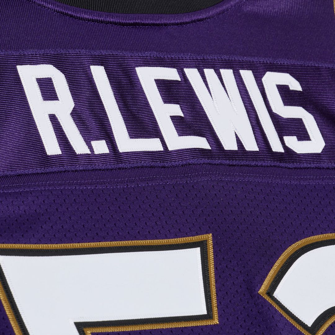 Ray Lewis Baltimore Ravens 1996 Authentic Throwback Jersey - Purple