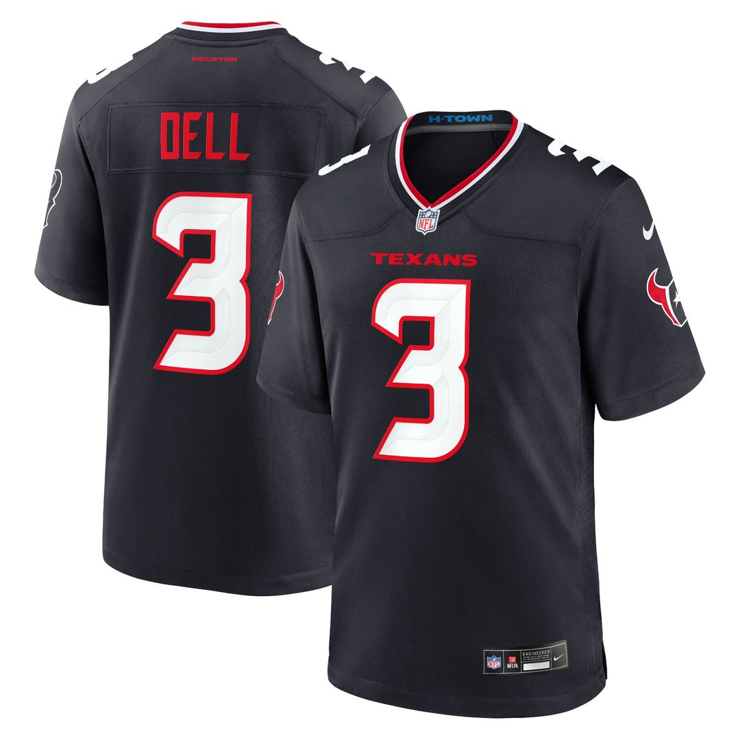 Tank Dell Houston Texans Game Jersey - White