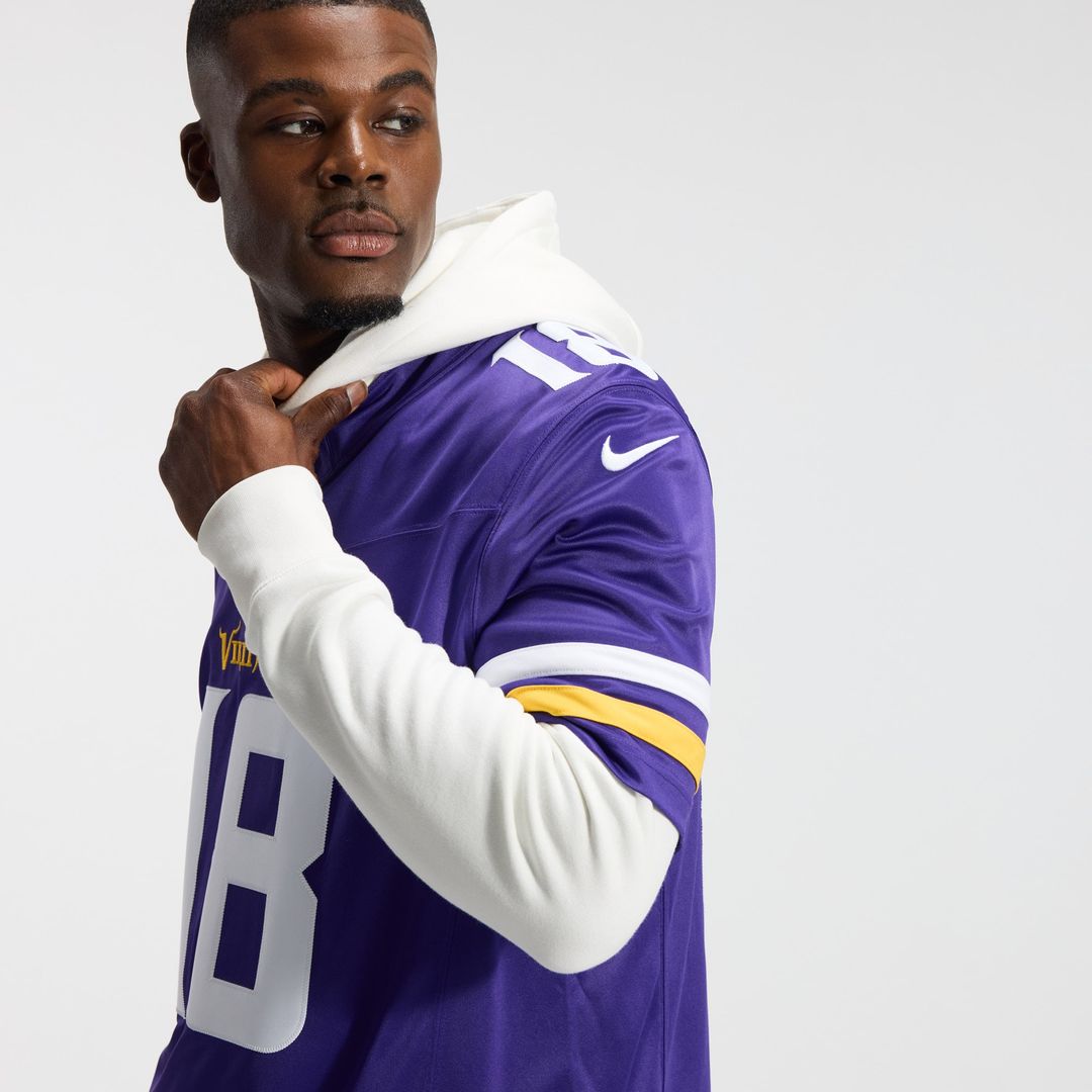 Justin Jefferson Minnesota Vikings Team Vapor F.U.S.E. Stitched Limited Jersey - Purple