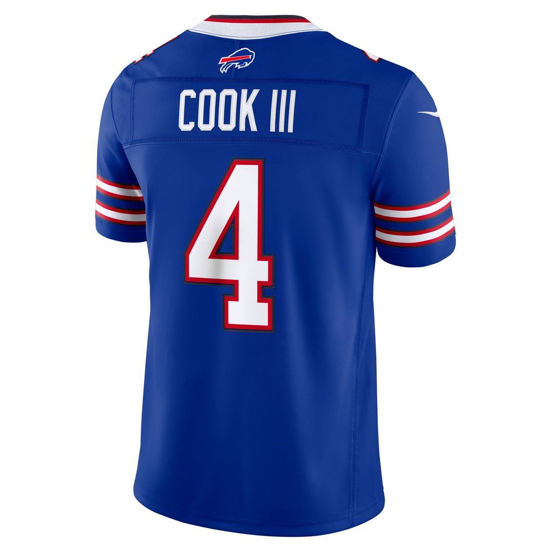 James Cook III Buffalo Bills Nickel City Vapor F.U.S.E. Stitched Limited Jersey - Gray