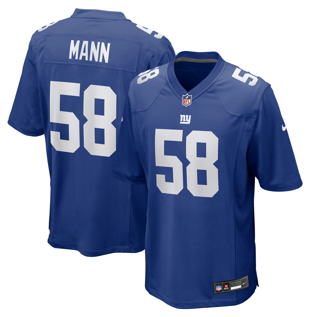 Ben Mann New York Giants Team Game Jersey - Royal
